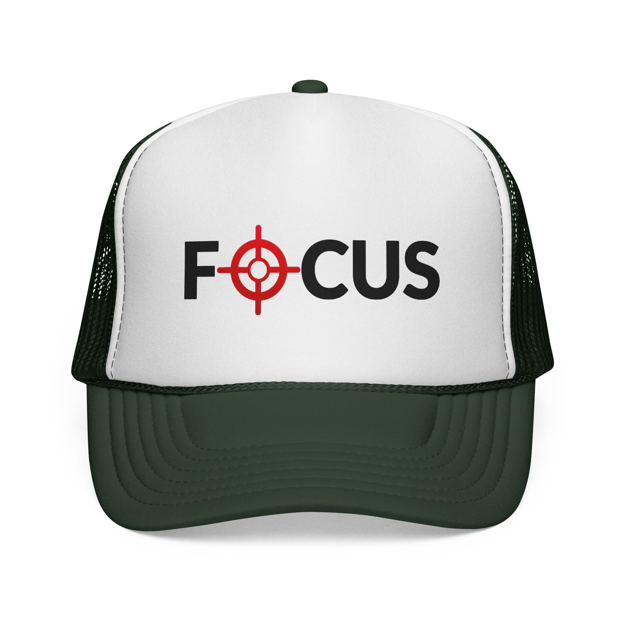 FOCUS Target Trucker Hat — Embroidered Aim & Motivation Cap