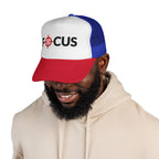 FOCUS Target Trucker Hat — Embroidered Aim & Motivation Cap