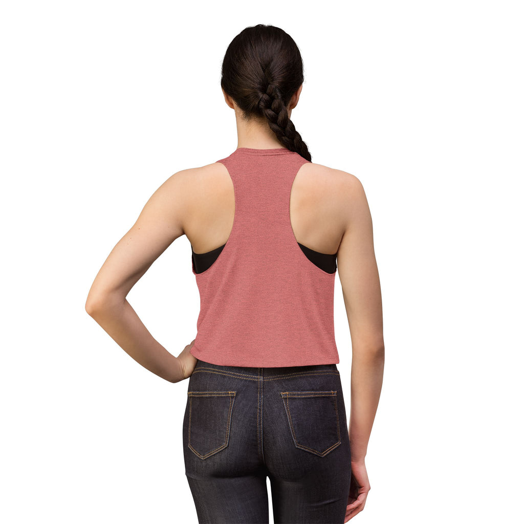Go Girl Go Motivation Women's Crop Top - Inspirational Graphic Sleeveless Flowy Tank