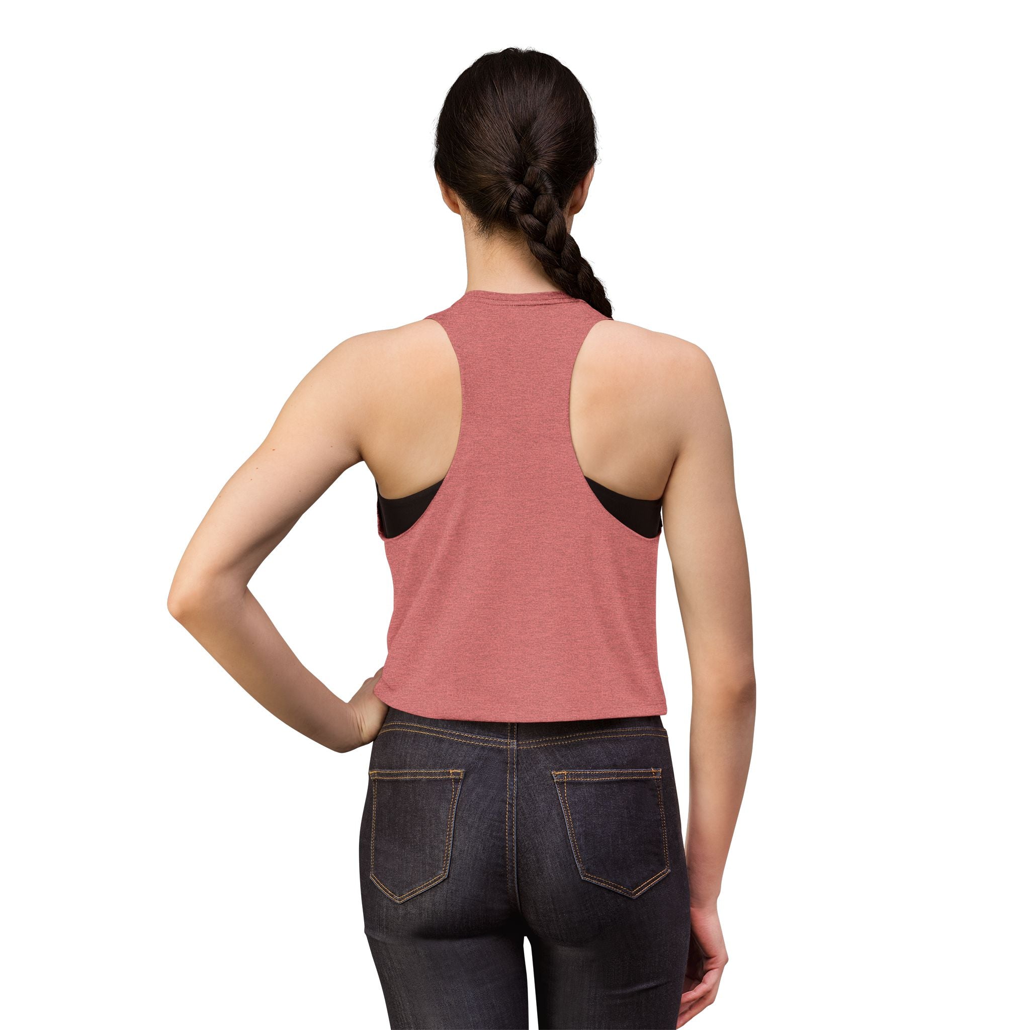 Go Girl Go Motivation Women's Crop Top - Inspirational Graphic Sleeveless Flowy Tank