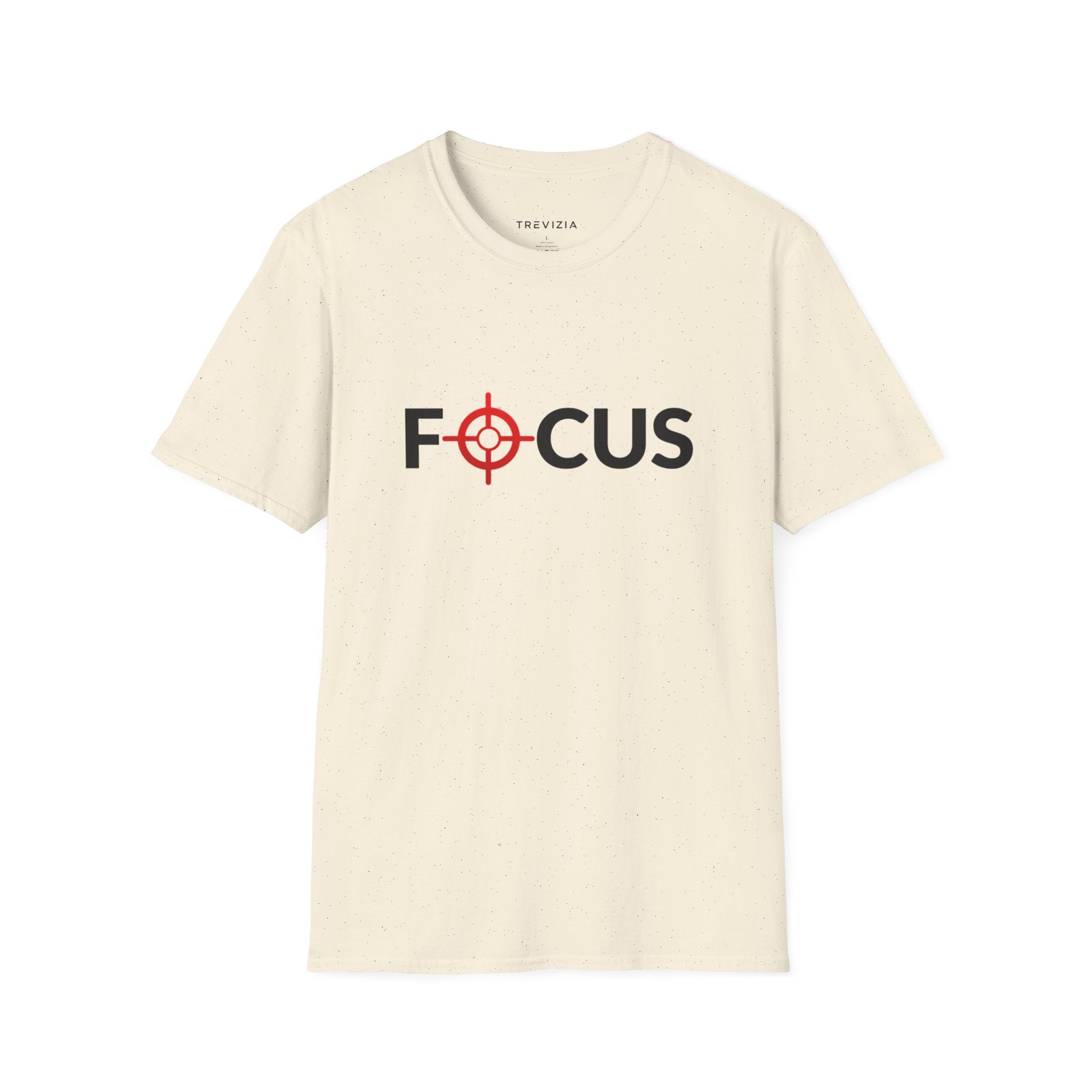 Focus Target Graphic T-Shirt - FOCUS with Red Crosshair Motivational Tee