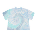 Slay All Day Tie Dye Crop Top - Women's Pastel Graphic Crop Tee