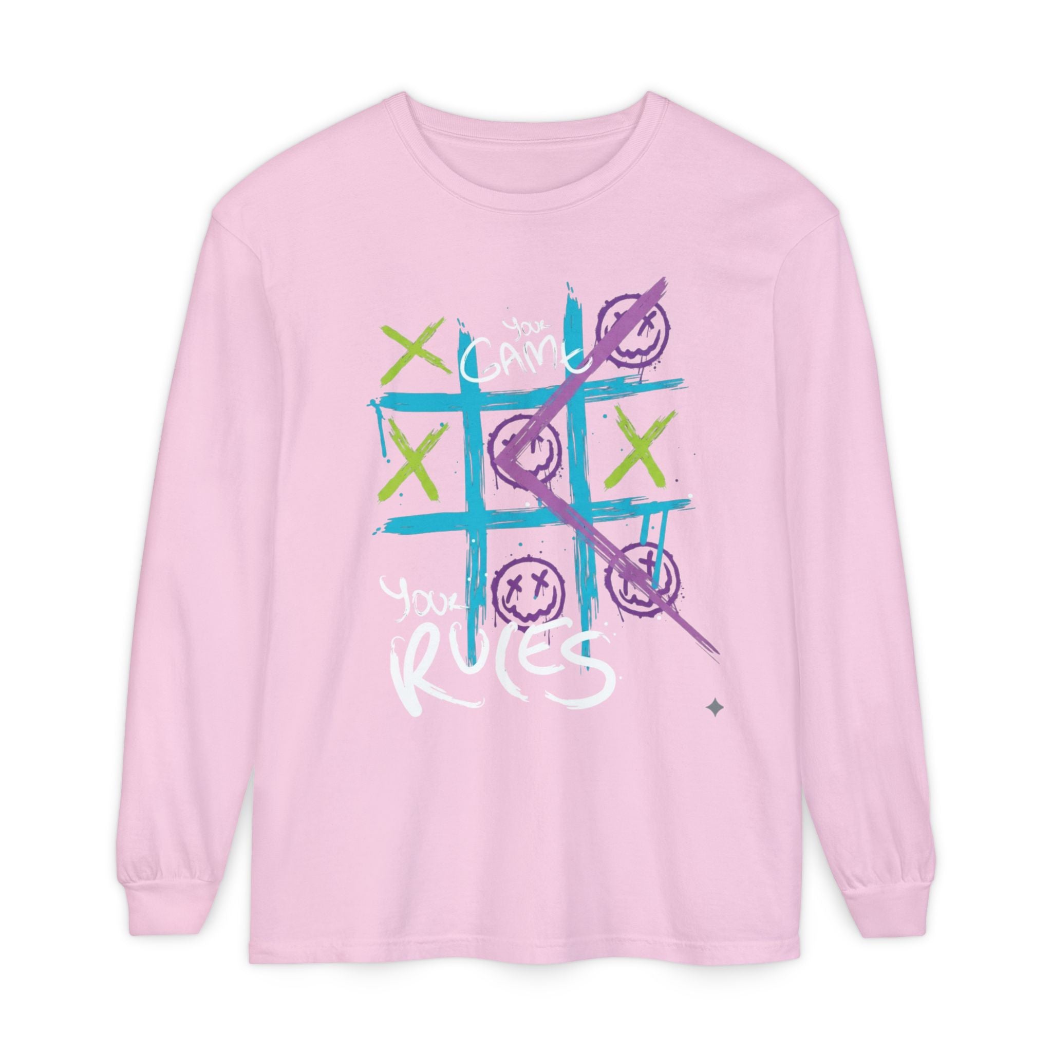 Game Over Graphic Sweatshirt for Women – Trendy Streetwear Casual Long Sleeve Shirt