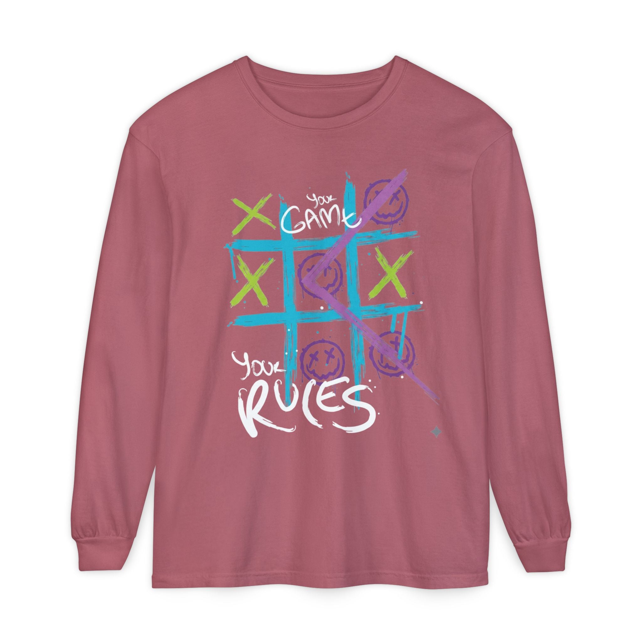 Game Over Graphic Sweatshirt for Women – Trendy Streetwear Casual Long Sleeve Shirt