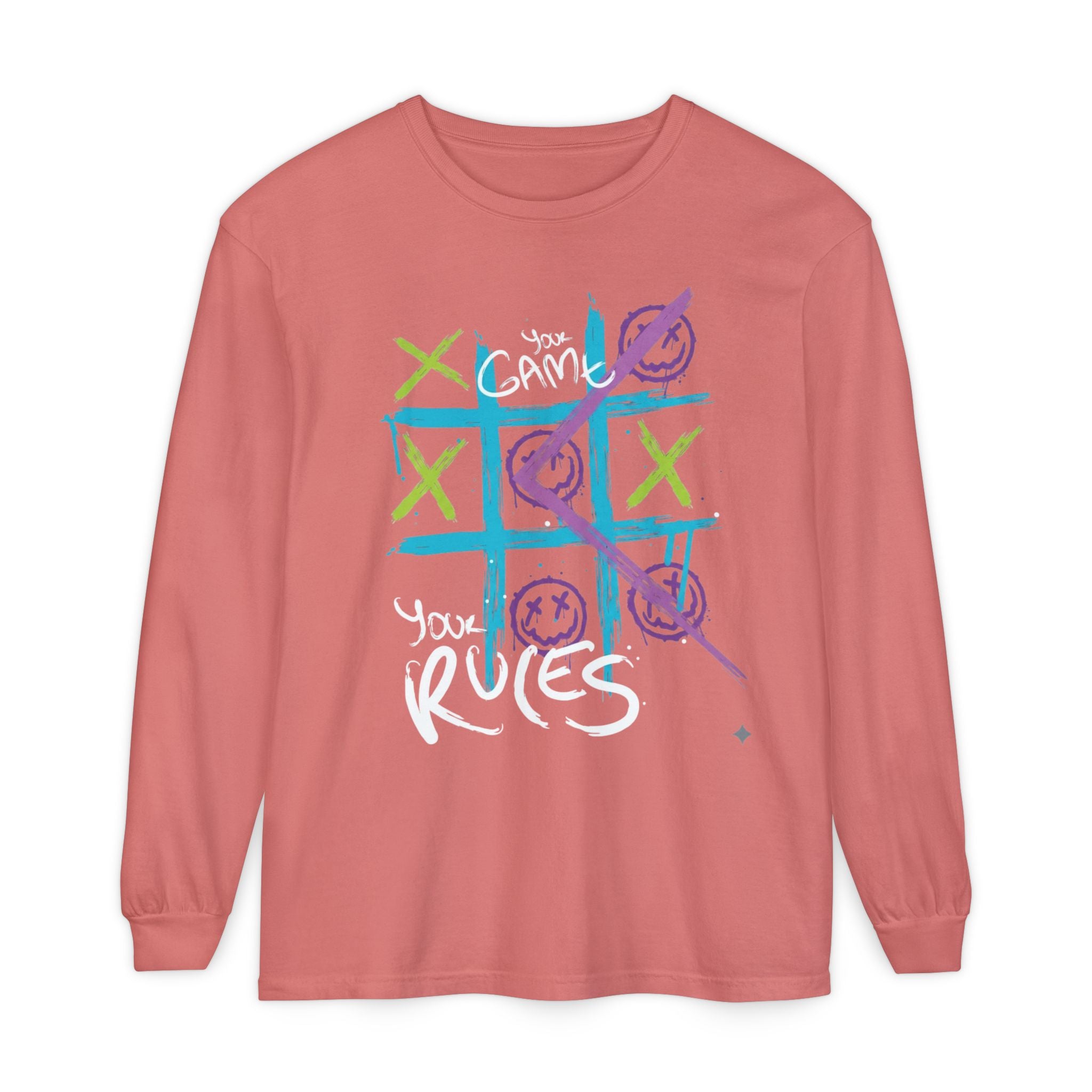 Game Over Graphic Sweatshirt for Women – Trendy Streetwear Casual Long Sleeve Shirt