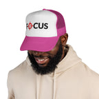 FOCUS Target Trucker Hat — Embroidered Aim & Motivation Cap