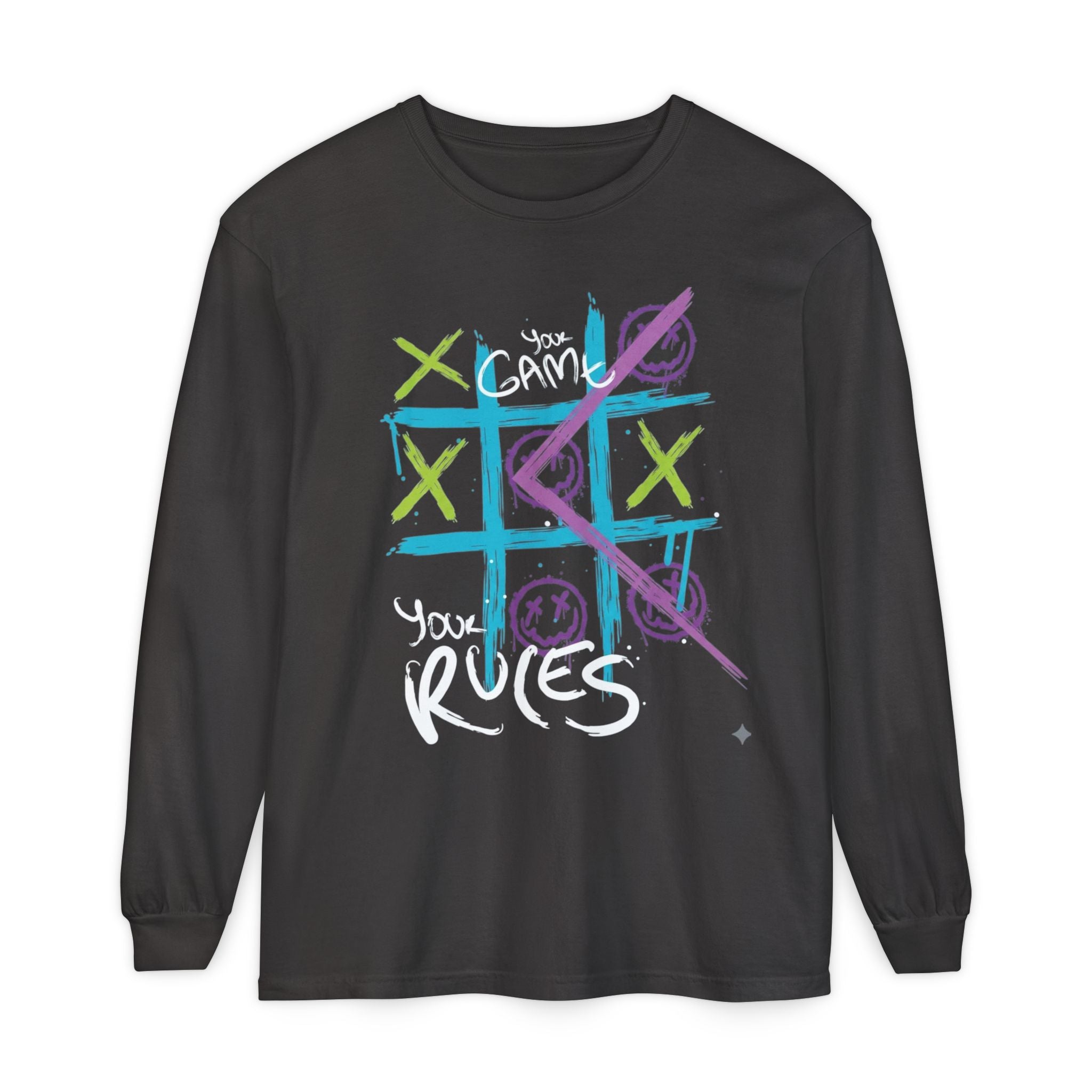 Game Over Graphic Sweatshirt for Women – Trendy Streetwear Casual Long Sleeve Shirt