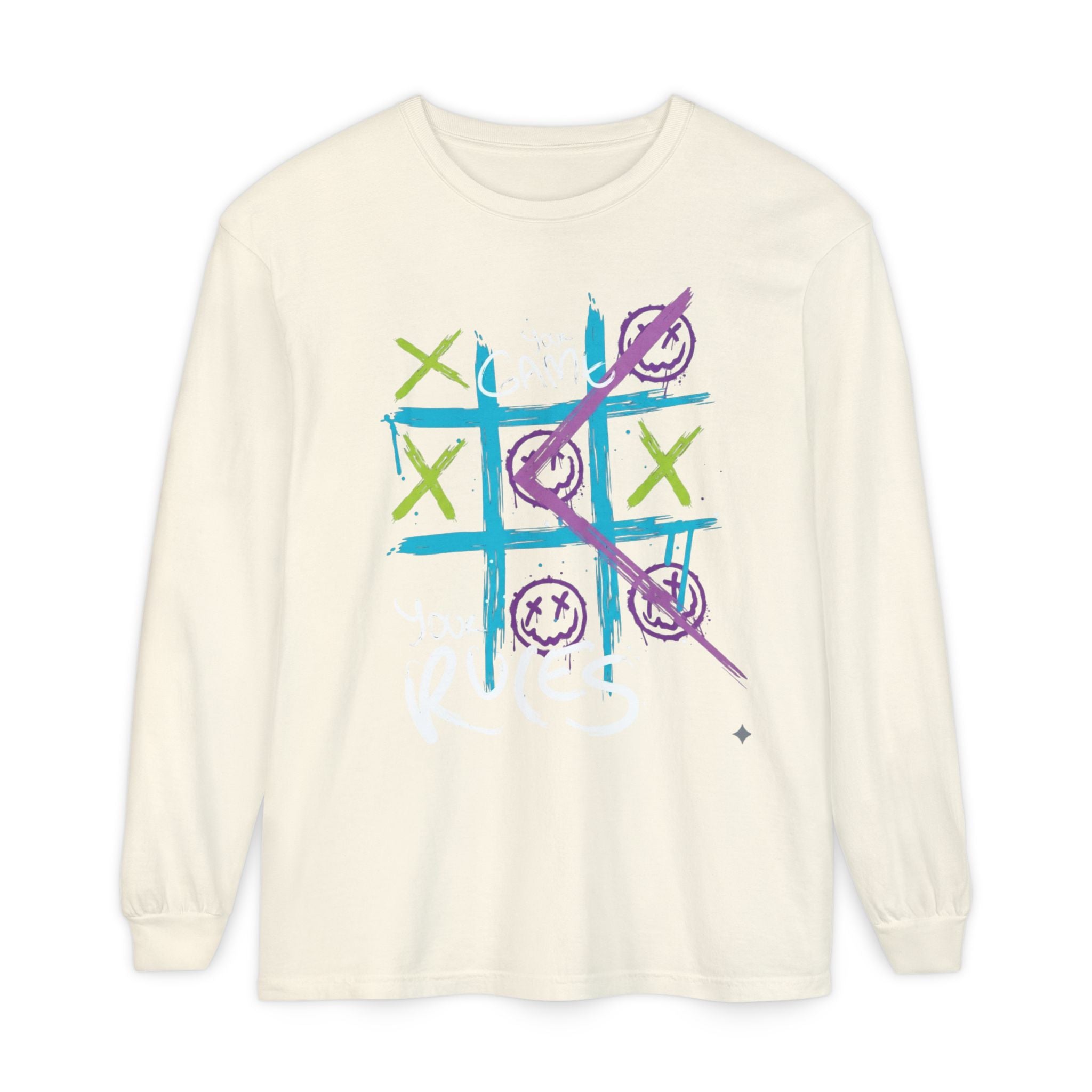 Game Over Graphic Sweatshirt for Women – Trendy Streetwear Casual Long Sleeve Shirt