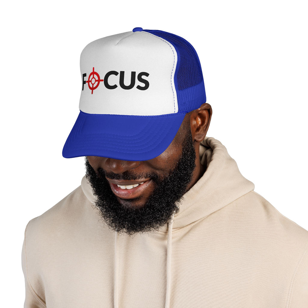 FOCUS Target Trucker Hat — Embroidered Aim & Motivation Cap