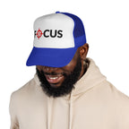 FOCUS Target Trucker Hat — Embroidered Aim & Motivation Cap