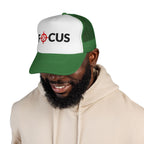 FOCUS Target Trucker Hat — Embroidered Aim & Motivation Cap