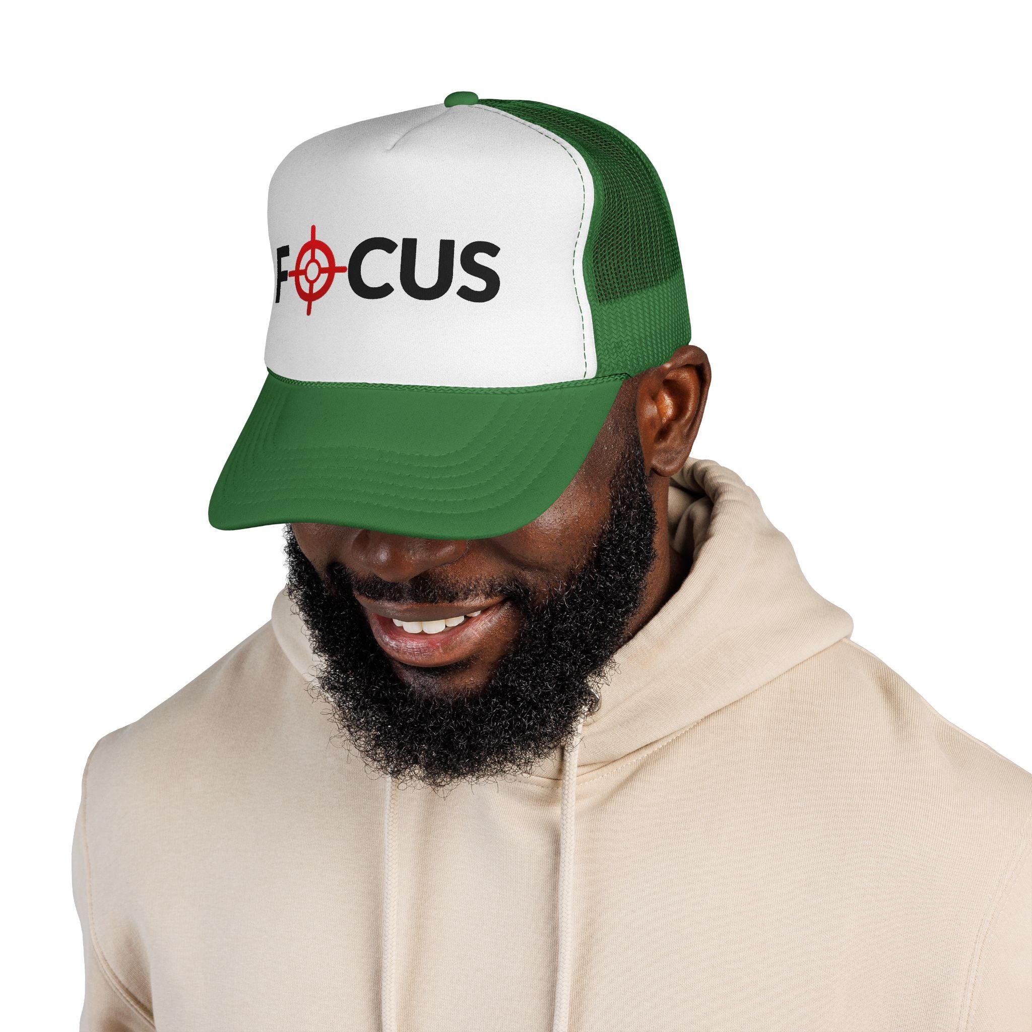FOCUS Target Trucker Hat — Embroidered Aim & Motivation Cap
