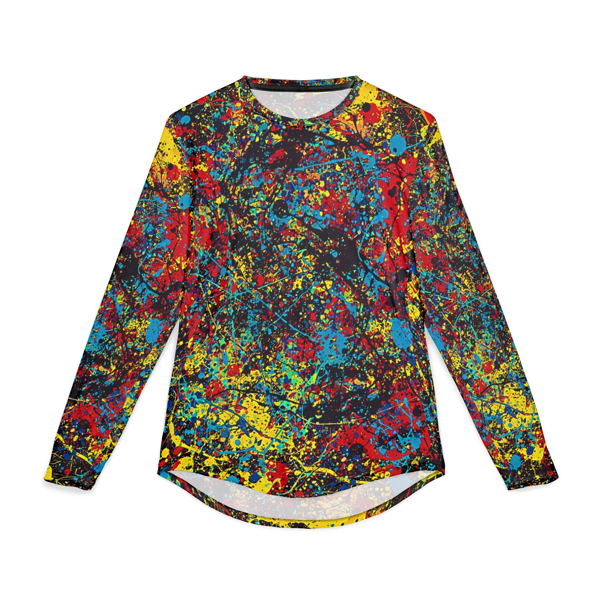 Abstract Paint Splatter Unisex Full Print Long Sleeve T Shirt