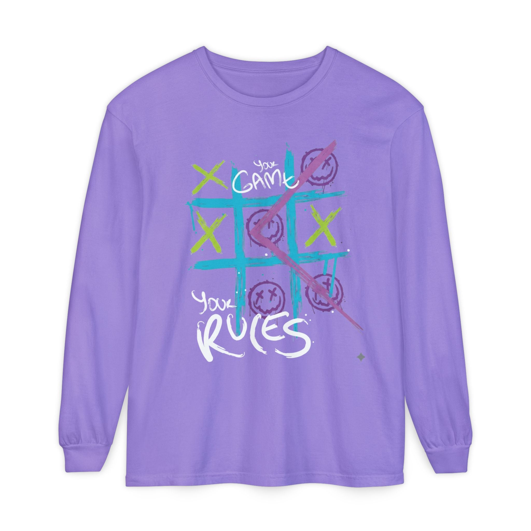 Game Over Graphic Sweatshirt for Women – Trendy Streetwear Casual Long Sleeve Shirt