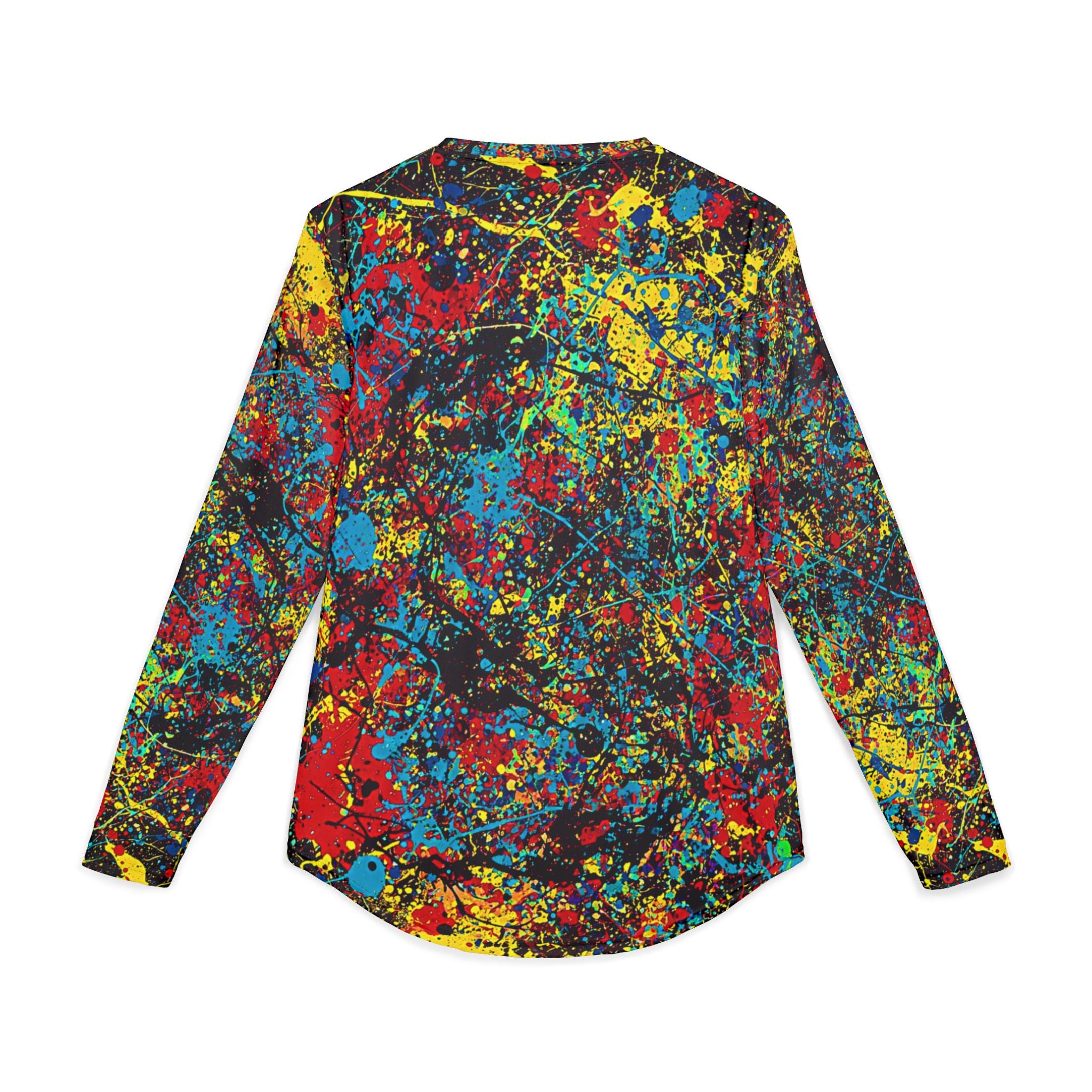 Abstract Paint Splatter Unisex Full Print Long Sleeve T Shirt