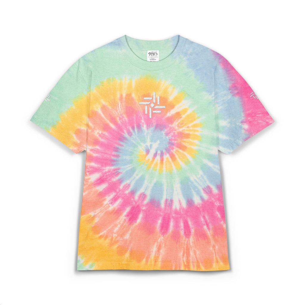 Trevizia Signature Oversized Unisex Tie Dye Tee - Embroidered Urban Streetwear Graphic T-Shirt