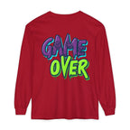 Game Over Graphic Sweatshirt for Women – Trendy Streetwear Casual Long Sleeve Shirt