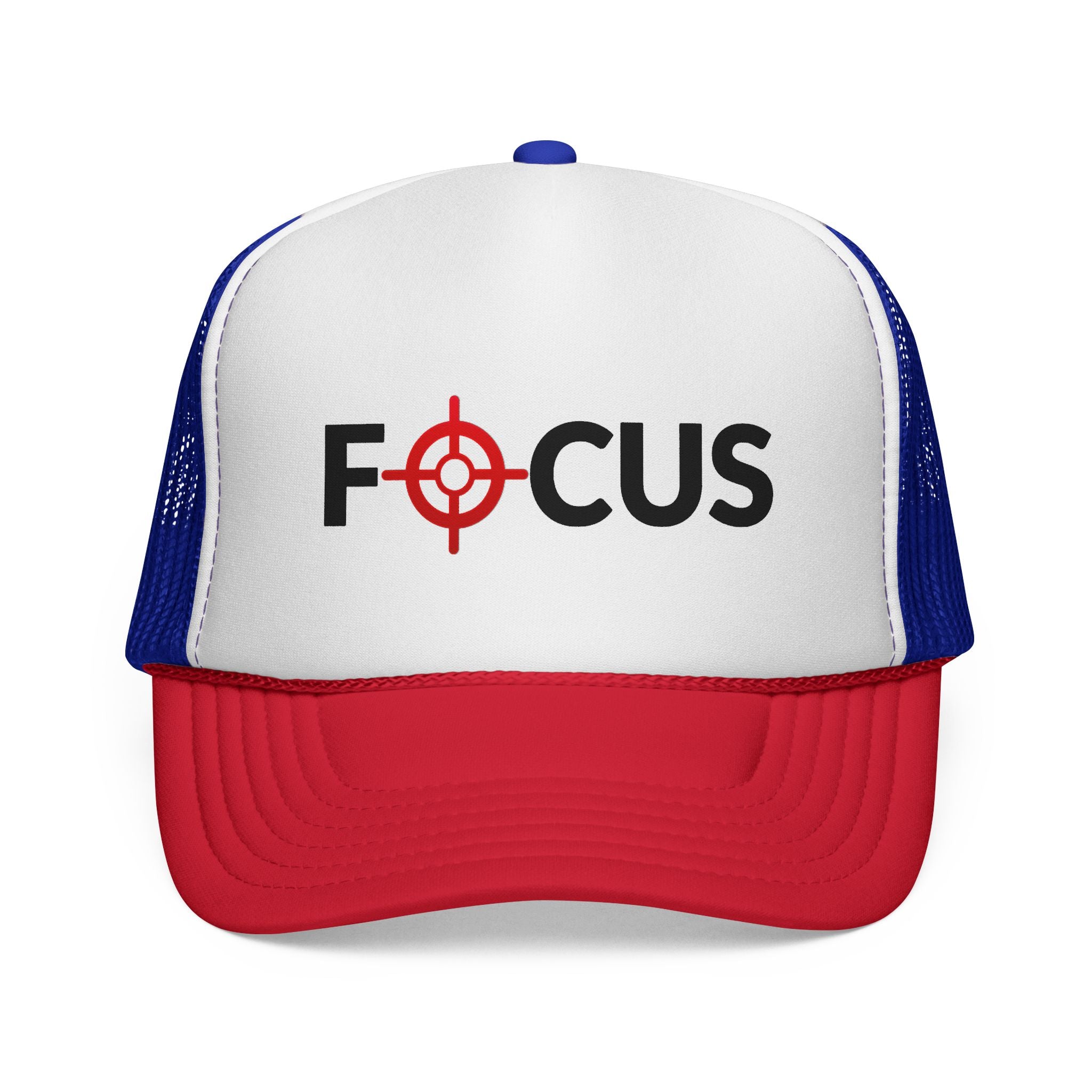 FOCUS Target Trucker Hat — Embroidered Aim & Motivation Cap