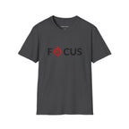 Focus Target Graphic T-Shirt - FOCUS with Red Crosshair Motivational Tee