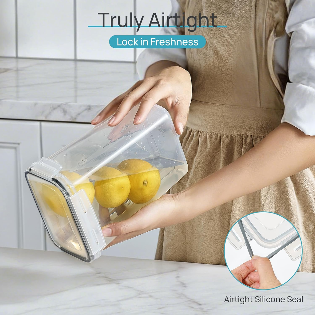 24pc Airtight Food Storage Containers - BPA Free Pantry Organizer Set