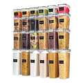 24pc Airtight Food Storage Containers - BPA Free Pantry Organizer Set