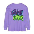 Game Over Graphic Sweatshirt for Women – Trendy Streetwear Casual Long Sleeve Shirt