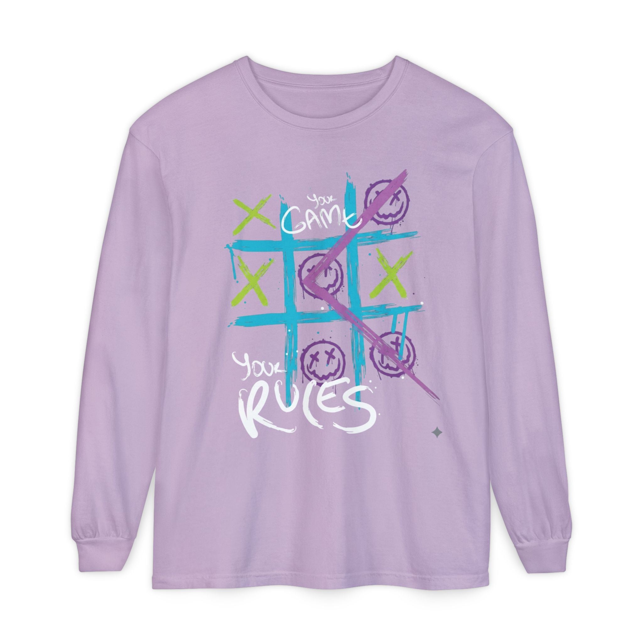 Game Over Graphic Sweatshirt for Women – Trendy Streetwear Casual Long Sleeve Shirt