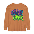 Game Over Graphic Sweatshirt for Women – Trendy Streetwear Casual Long Sleeve Shirt