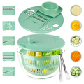 9-in-1 Salad Spinner & Slicer — Wash, Slice & Dry in ONE Bowl | Large 5.3 Qt | BPA-Free