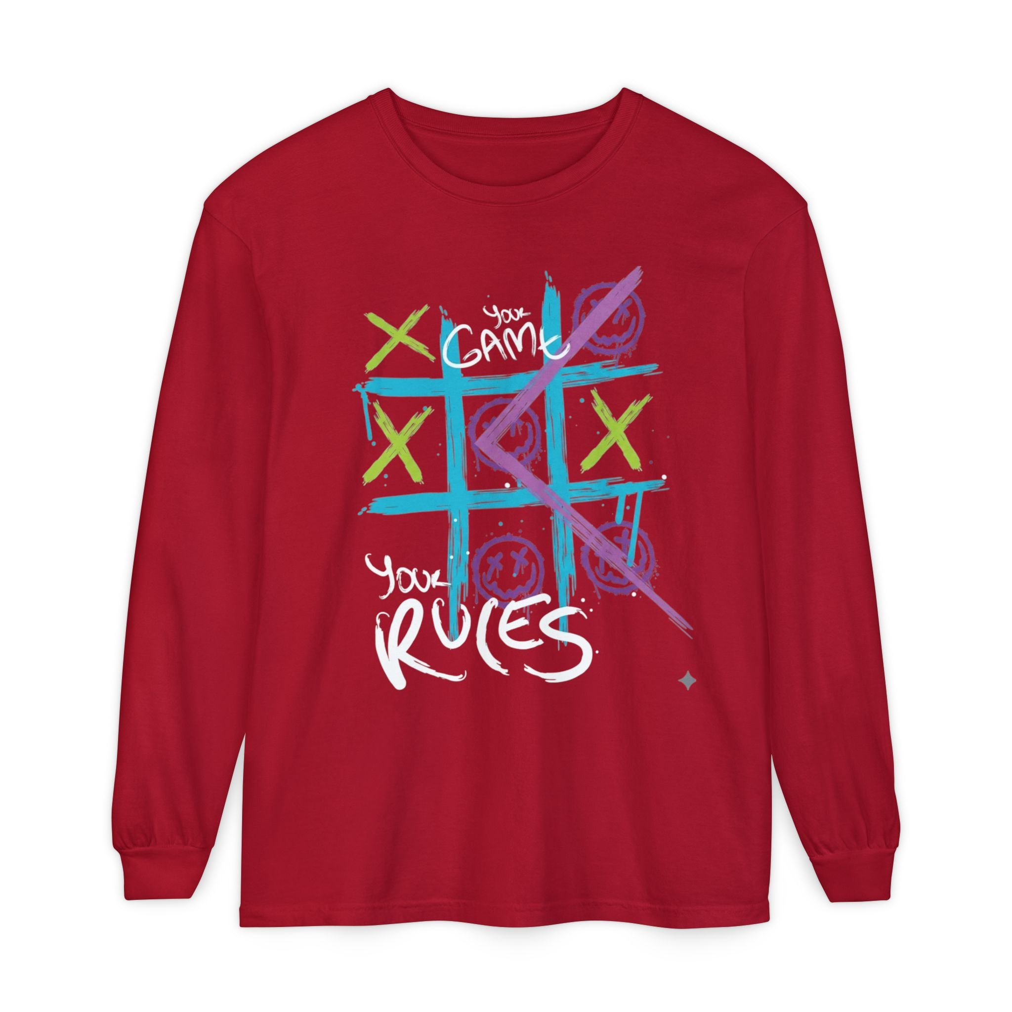 Game Over Graphic Sweatshirt for Women – Trendy Streetwear Casual Long Sleeve Shirt