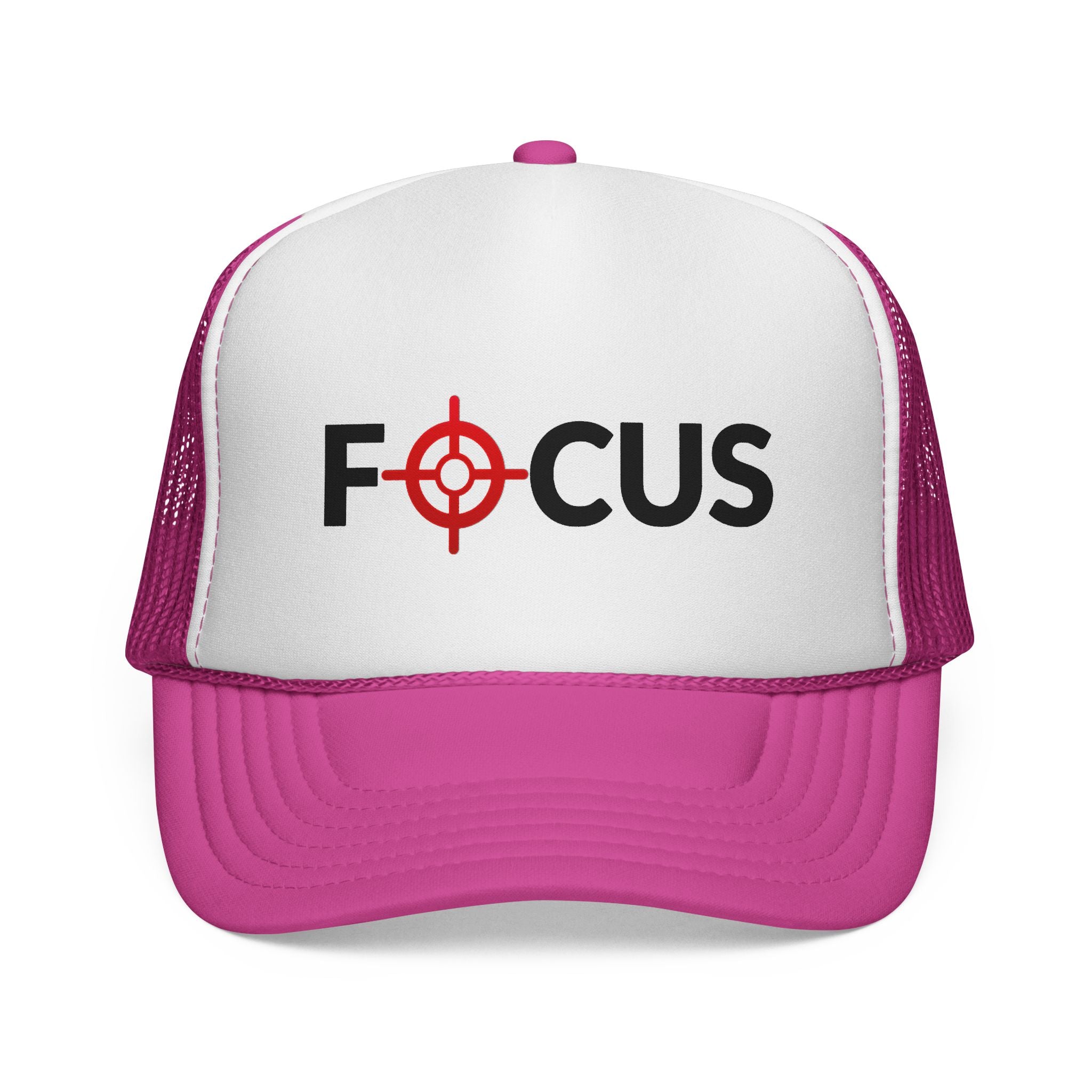 FOCUS Target Trucker Hat — Embroidered Aim & Motivation Cap