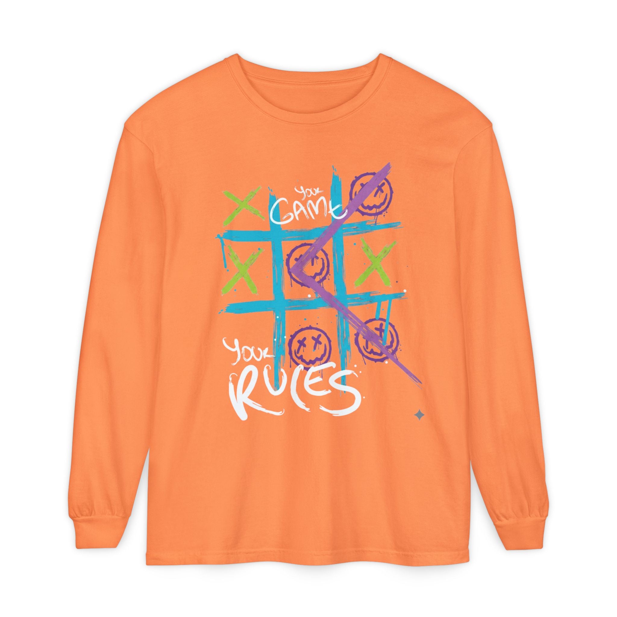 Game Over Graphic Sweatshirt for Women – Trendy Streetwear Casual Long Sleeve Shirt