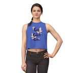 Go Girl Go Motivation Women's Crop Top - Inspirational Graphic Sleeveless Flowy Tank