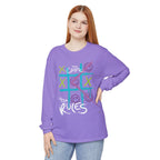 Game Over Graphic Sweatshirt for Women – Trendy Streetwear Casual Long Sleeve Shirt