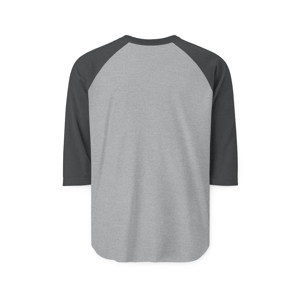 Unisex Raglan 3/4 Sleeve Baseball Tee - Minimalist Geometric Graphic T-Shirt for Men & Women