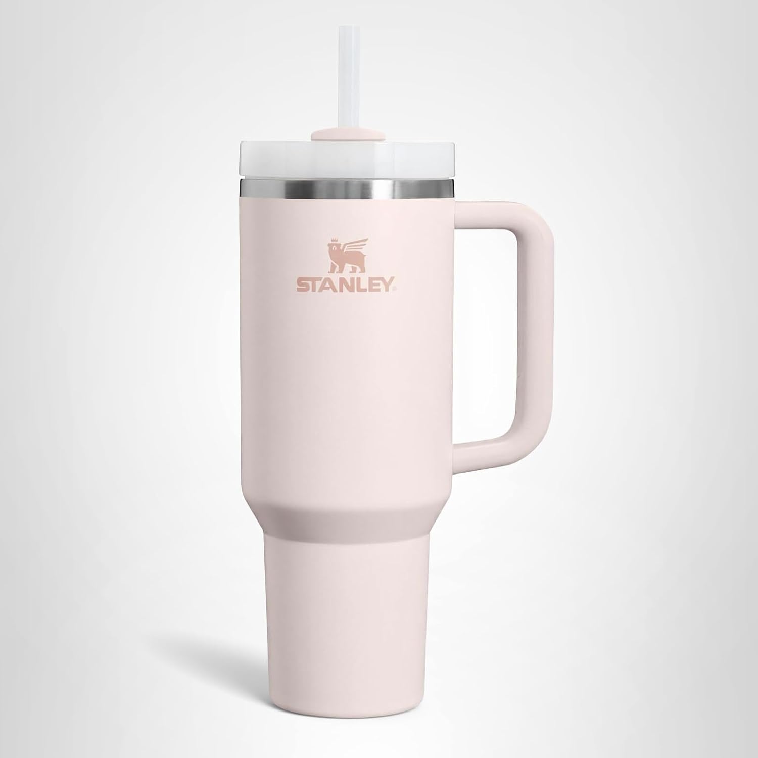 Stanley 40 oz H2.0 Quencher Tumbler - Handle & Straw, Rose Quartz