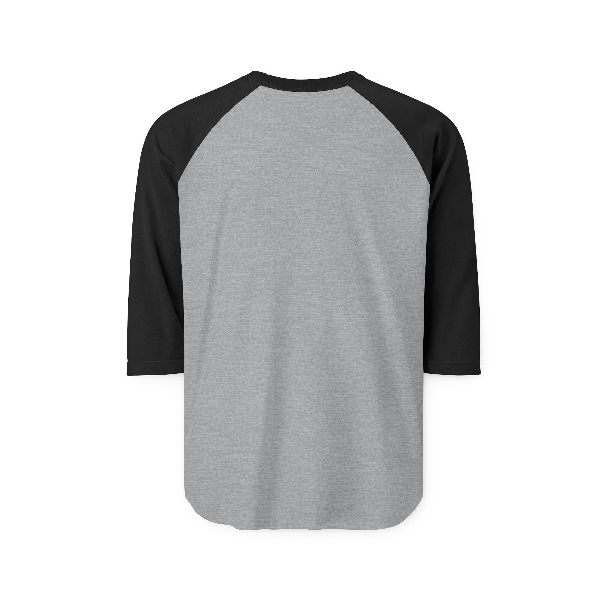 Unisex Raglan 3/4 Sleeve Baseball Tee - Minimalist Geometric Graphic T-Shirt for Men & Women