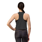 Don't Be Jealous Graphic Crop Top - Women's Sleeveless Muscle Style Tee