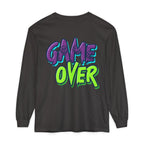 Game Over Graphic Sweatshirt for Women – Trendy Streetwear Casual Long Sleeve Shirt