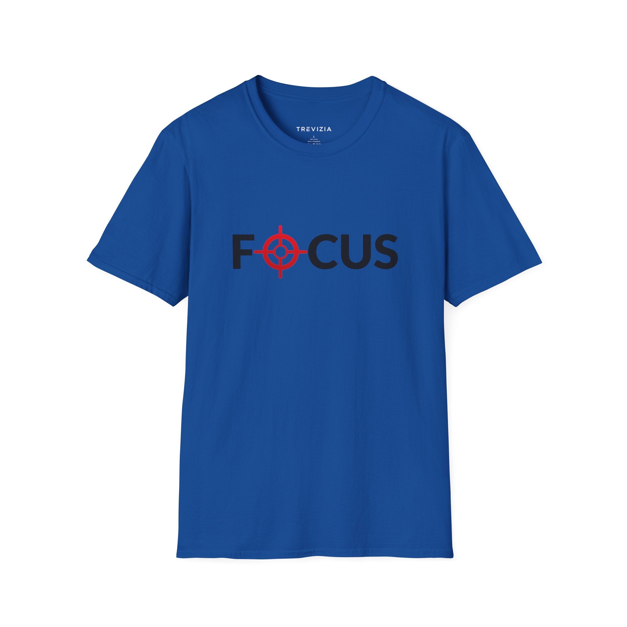 Focus Target Graphic T-Shirt - FOCUS with Red Crosshair Motivational Tee