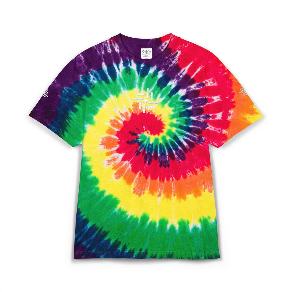 Trevizia Signature Oversized Unisex Tie Dye Tee - Embroidered Urban Streetwear Graphic T-Shirt