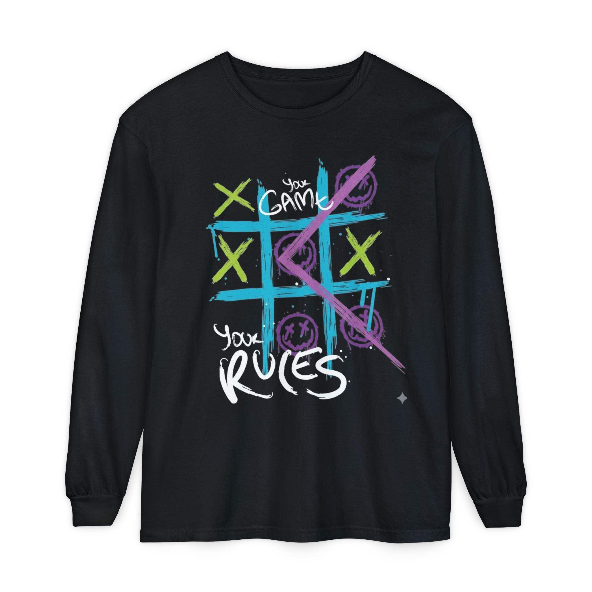 Game Over Graphic Sweatshirt for Women – Trendy Streetwear Casual Long Sleeve Shirt
