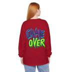 Game Over Graphic Sweatshirt for Women – Trendy Streetwear Casual Long Sleeve Shirt