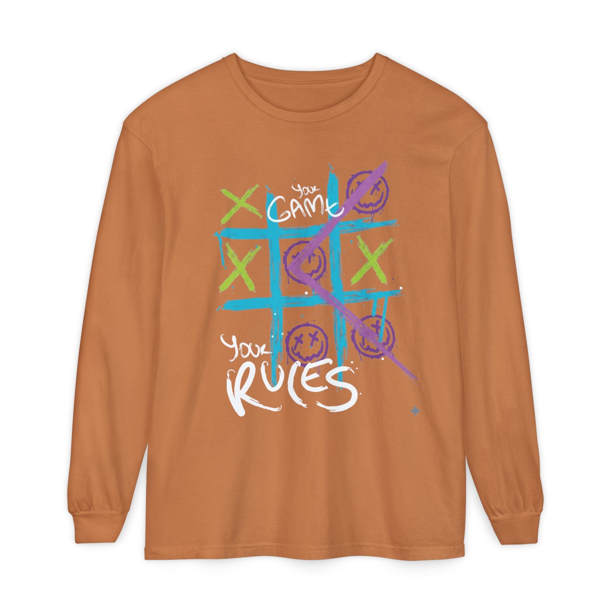 Game Over Graphic Sweatshirt for Women – Trendy Streetwear Casual Long Sleeve Shirt
