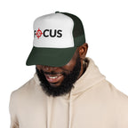 FOCUS Target Trucker Hat — Embroidered Aim & Motivation Cap