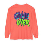Game Over Graphic Sweatshirt for Women – Trendy Streetwear Casual Long Sleeve Shirt