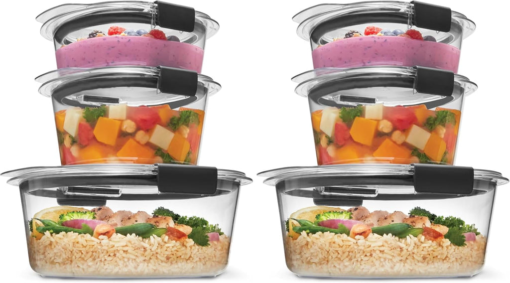 Food Storage Set - BPA Free Stackable Airtight Kitchen Containers