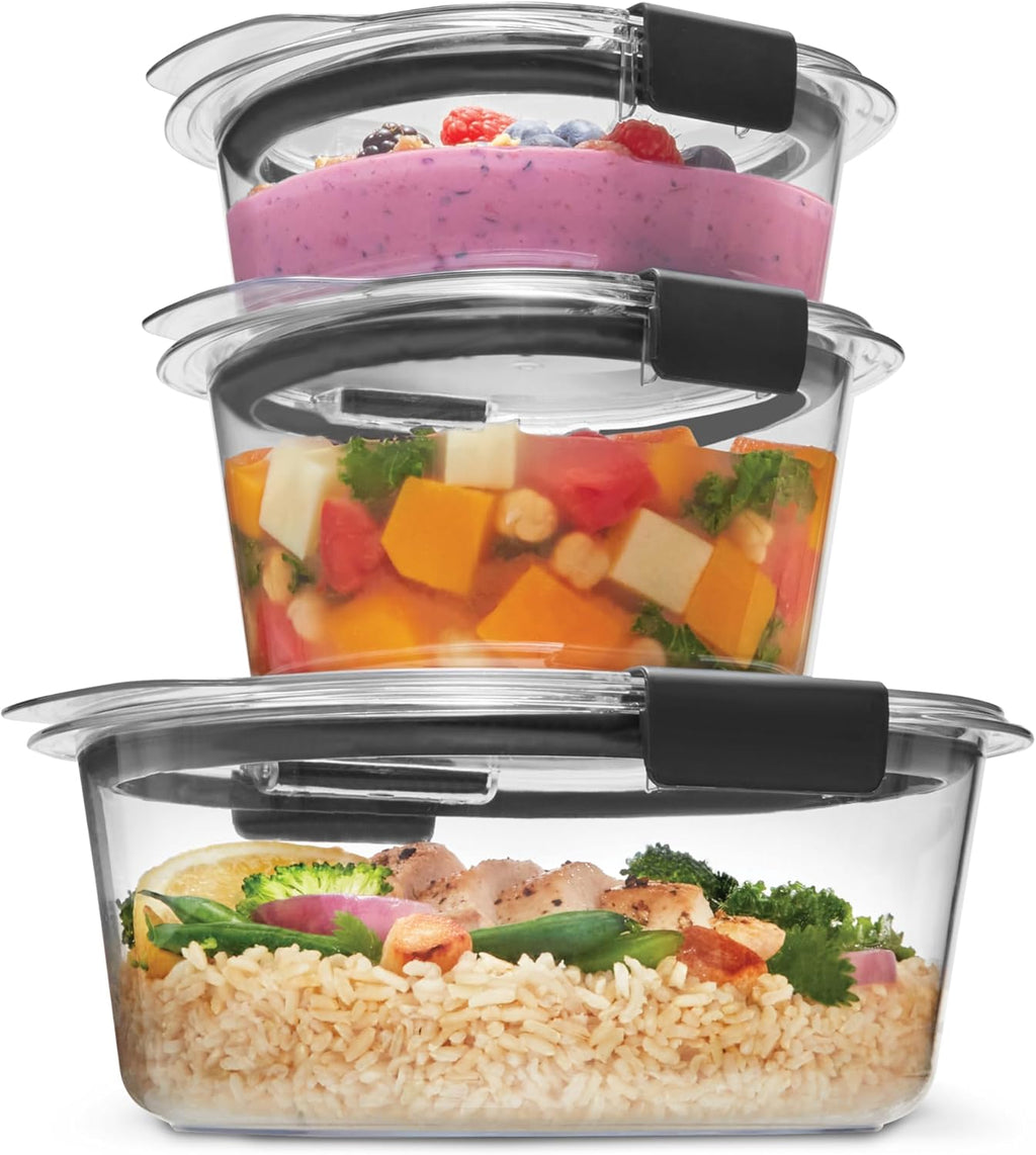 Food Storage Set - BPA Free Stackable Airtight Kitchen Containers