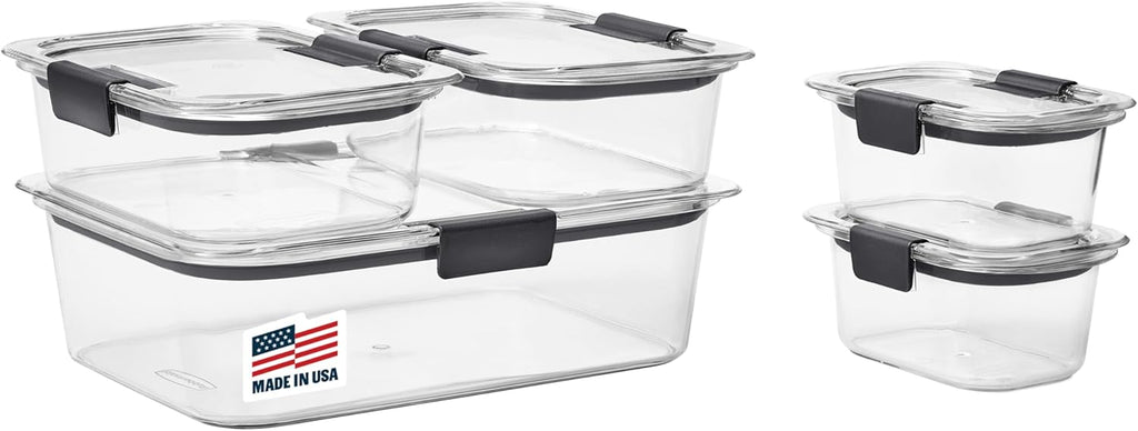 Food Storage Set - BPA Free Stackable Airtight Kitchen Containers