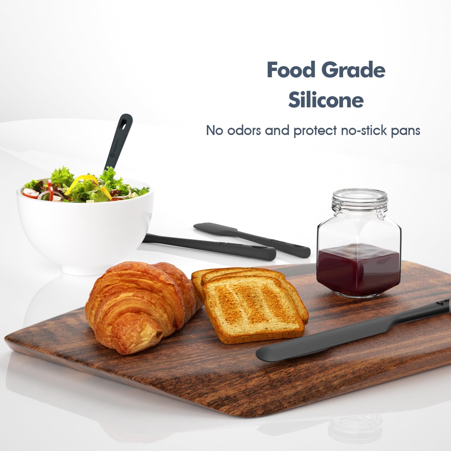 Premium 5 Piece Non-Stick Spatula Set - Professional Food Grade Kitchen Utensils